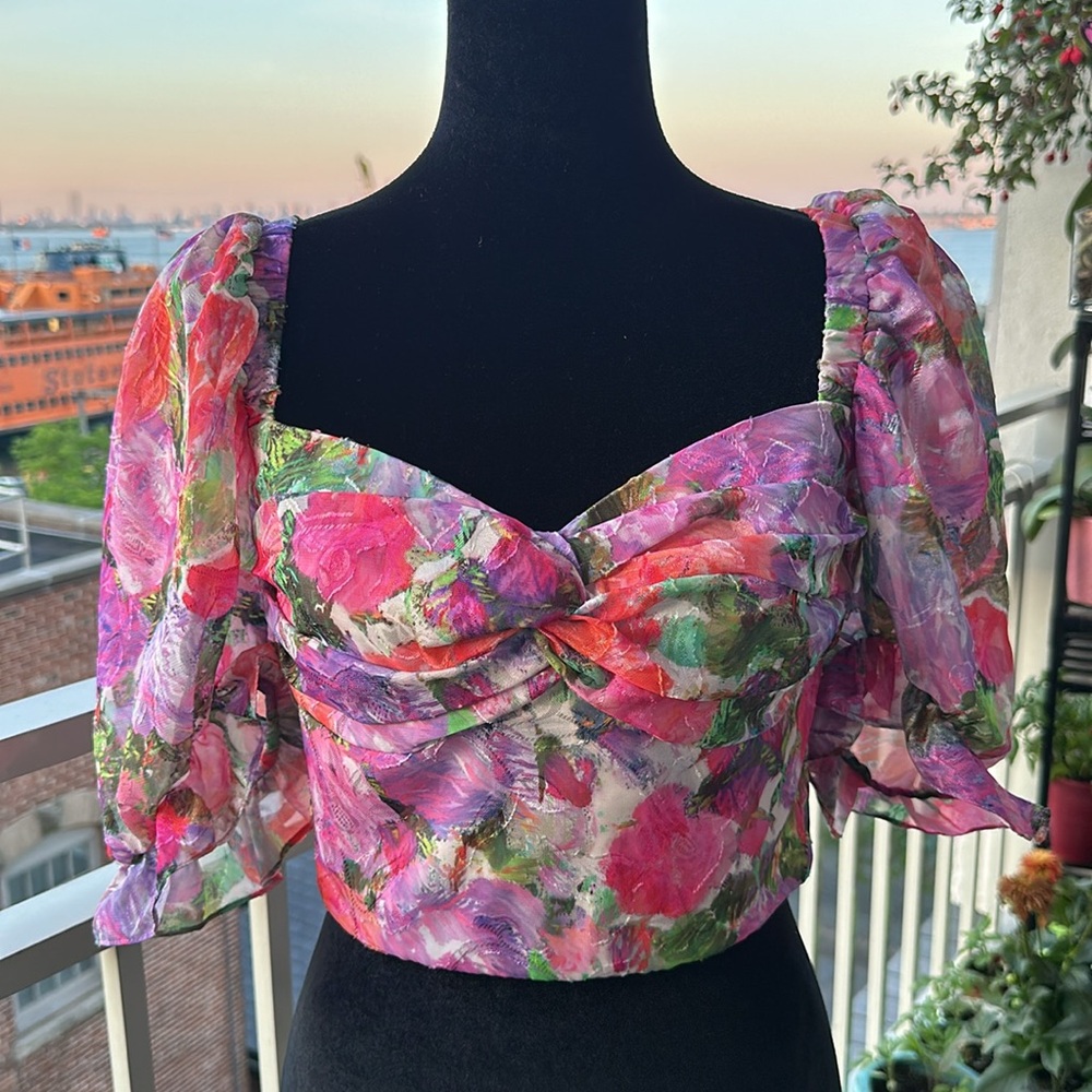 PatBo blossom crop top
